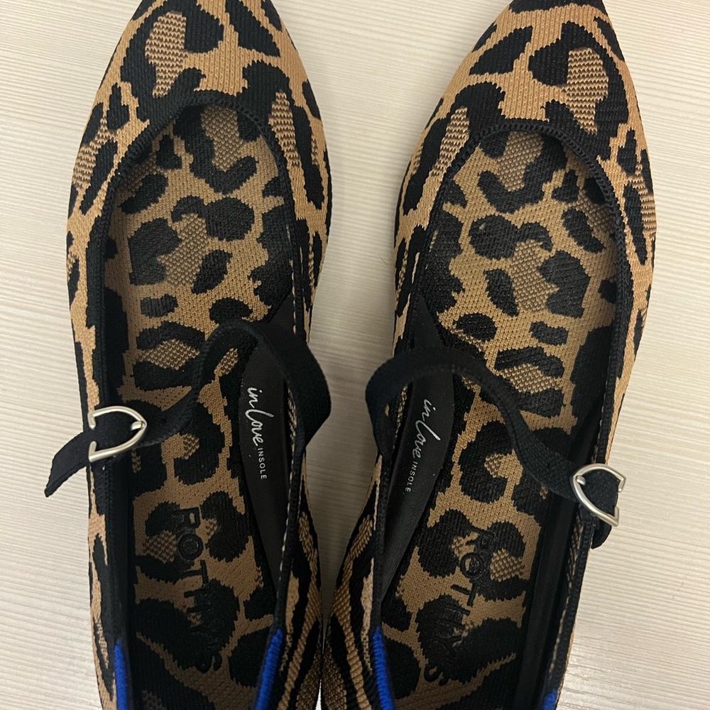 Women's Leopard Print Flats Rothy’s the point Mary Jane’s!
